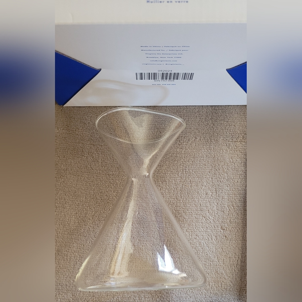 SIN Fauna Glass Oil Cruet 11 oz Hand Blown Glass NIB (dvd) - Picture 6 of 10